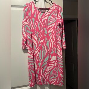 Lilly Pulitzer Ophelia Swing Dress Capri Pink Papaya Playa